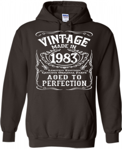 Made In 1983 Vintage Hoodie Pullover