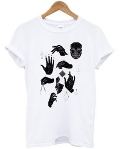 black hand movement t-shirt