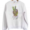 Make Love Not War Peace Hand Sign Sweatshirt