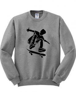 Skateboarder graphic sweatshirt