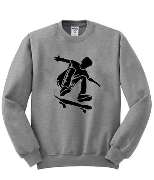 Skateboarder graphic sweatshirt