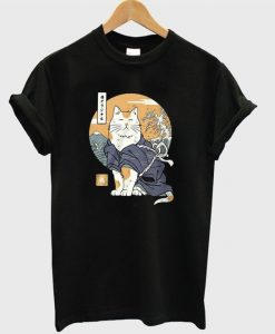 Cat Samurai T Shirt