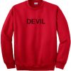 Devil Font Sweatshirt