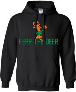 Fear The Deer Basketball Hoodie