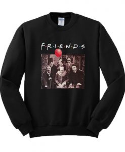 Friends TV Show Horror Sweatshirt Black
