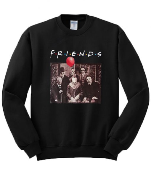 Friends TV Show Horror Sweatshirt Black