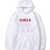 Girls Red Font hoodie