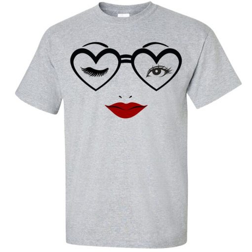 Heart Glasses Cute T Shirt