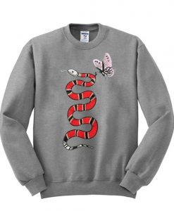 Snake And Butterfly Sweatshirt