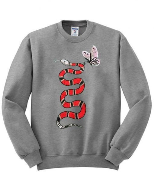 Snake And Butterfly Sweatshirt