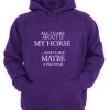 All I Care About Is My Horse And Like Maybe 3 People Hoodie