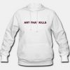 Art That Kills Font Hoodie