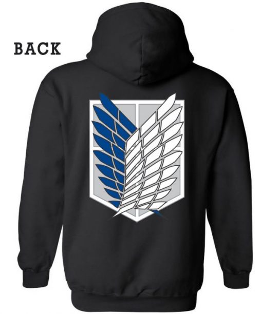 Attack On Titans Logo Hoodie Back