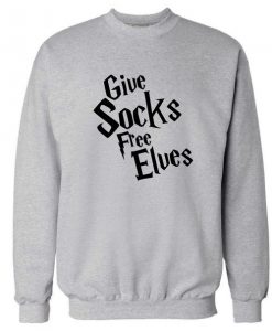 Give Socks Free Elves Sweatshirt