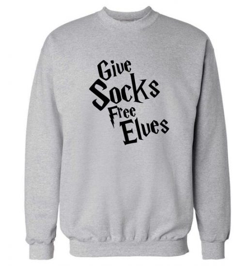 Give Socks Free Elves Sweatshirt