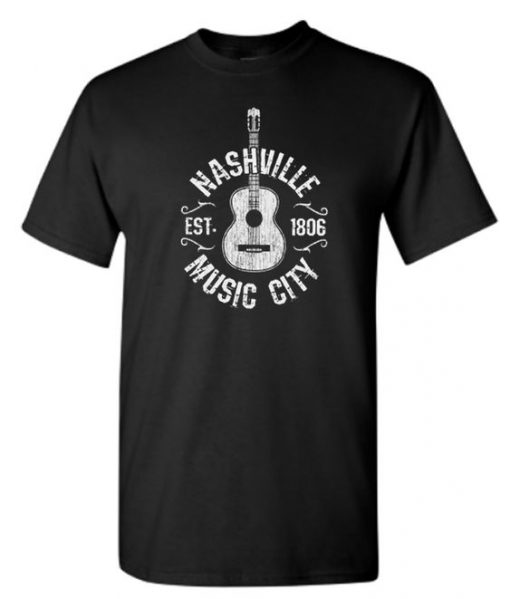 Nashville Music City Est 1806 T Shirt