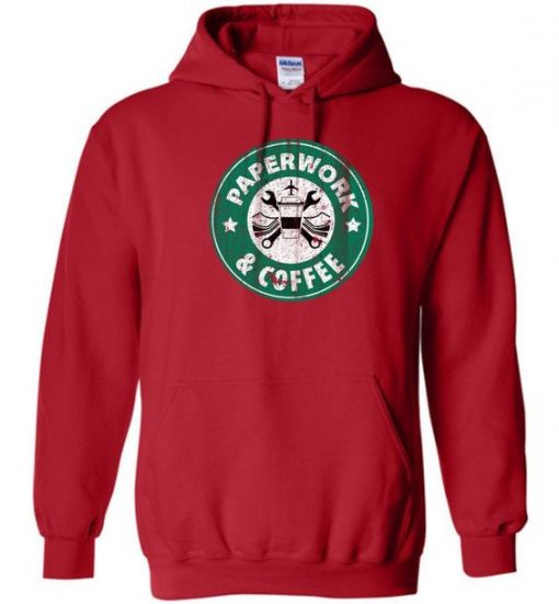 Paperwork And Coffee Logo Hoodie