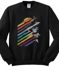 Rainbow Studio Ghibli Graphic Sweatshirt