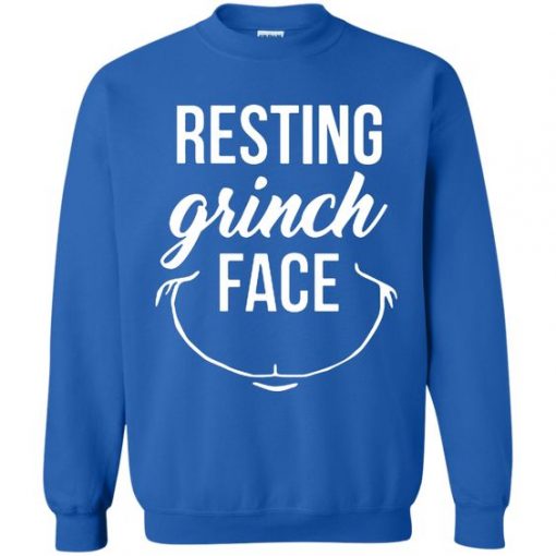 Resting Grinch Face Funny Sweatshirt