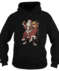 Santa Samurai Funny Hoodie