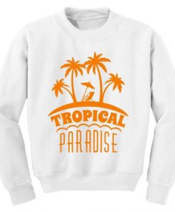 Tropical Paradise Palm Trees Sweatshirt