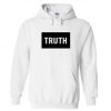 Truth Black Boxed Font Hoodie