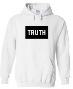 Truth Black Boxed Font Hoodie