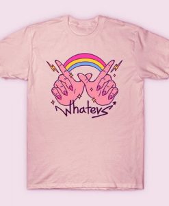 Whatevs rainbow Hands T Shirt