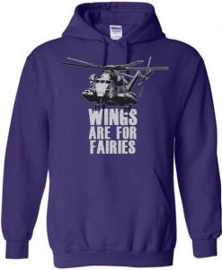 Wings Are for Fairies Aircraft Hoodie