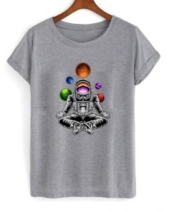 Yoga Astronaut Graphic T Shirt