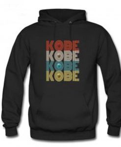 kobe kobe kobe font hoodie