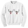 nipple tassel christmas sweatshirt