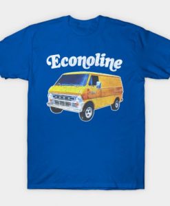 1970s Custom Econoline Van Faded Thrift Retro T Shirt