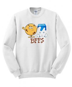 BFFS Besties Best Friends Cookie & Milk Sweatshirt