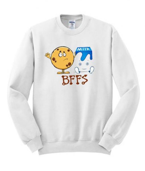 BFFS Besties Best Friends Cookie & Milk Sweatshirt