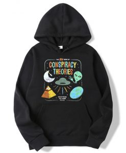 Big Book Of Conspiracy Theories Illuminati Alien UFO Hoodie