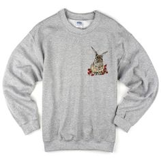 Bunny Pocket Print Sweatshirt