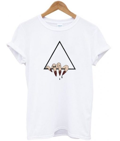 Crawling hand triangle T Shirt