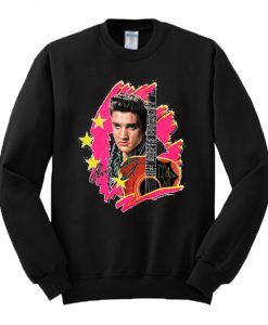 Elvis Presley Guitar Crewneck Sweatshirt