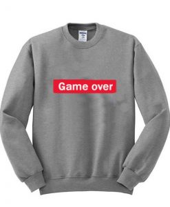 Game Over Crewneck Font Sweatshirt