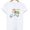 Girl On Vespa Graphic T Shirt