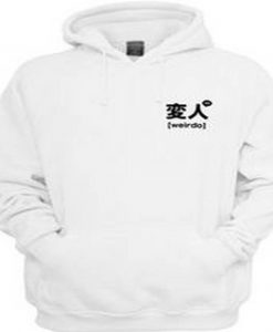 Japanese Weirdo Pocket Print hoodie