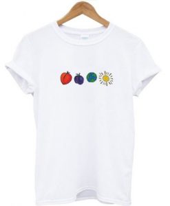 Peach Plum Earth Sun T Shirt