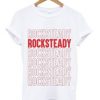 Rocksteady Red Font T Shirt