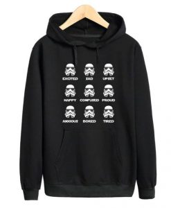 Stormtrooper Emoticon Hoodie Pullover