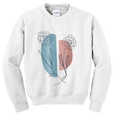 Two Roses Crewneck Sweatshirt