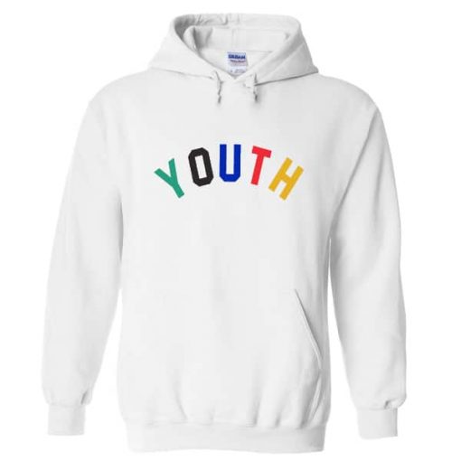 Youth Rainbow font Hoodie