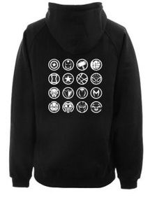 Avengers Heroes Icon Hoodie Back