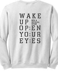 BTS Wake Up Tour Sweatshirt Back