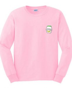 Banana Milk Pocket Print Sweatshirt